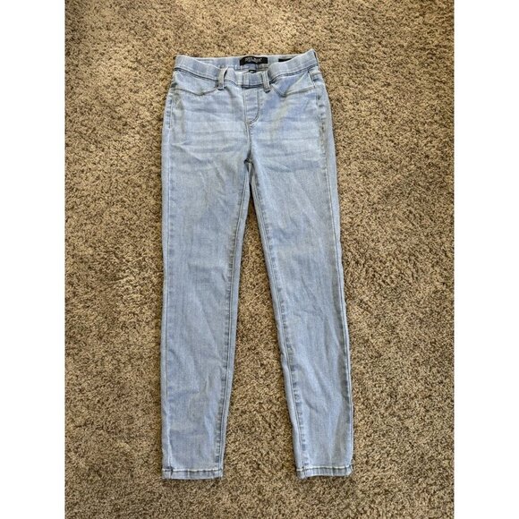JUDY BLUE Jeans Pull On Skinny Fit Blue Stretch Denim Light Wash Sz 5/27 27x27 - Picture 1 of 7
